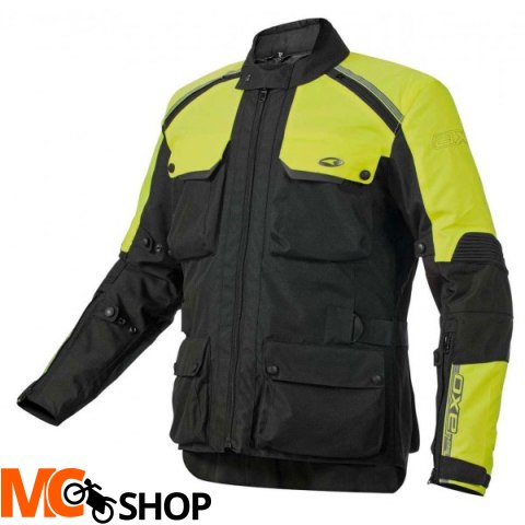 Kurtka tekstylna damska AXO HARRISON WP LADY żółta-neonowa