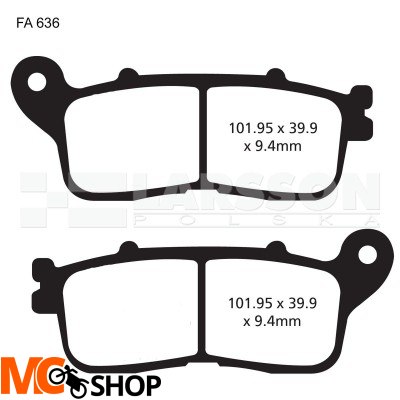Klocki hamulcowe EBC FA636HH (2 szt.) 4102424 Honda VFR 1200
