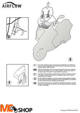 GIVI AF318 szyba Airflow Honda SW-T
