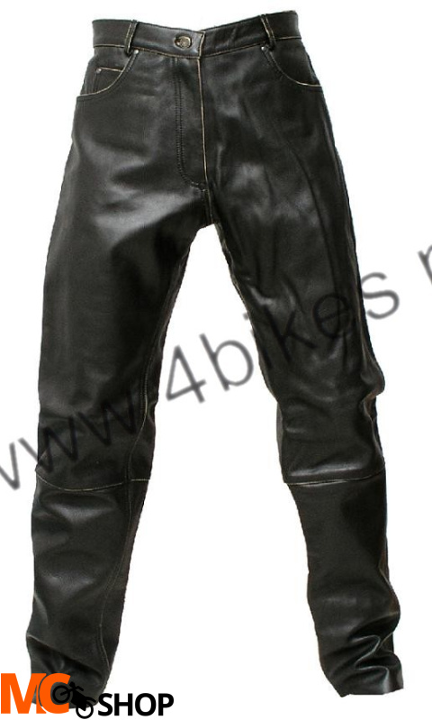 Halvarssons Stonewashed spodnie skórzane męskie
