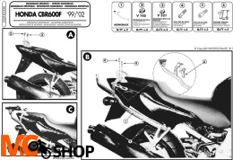 Kappa K2520 Stelaż Kufra Honda Cbr 600F (99-08)