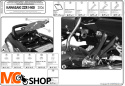 Kappa KLX446 stelaż boczny v35 ZZR 1400 /ZX 14 (06 > 11)