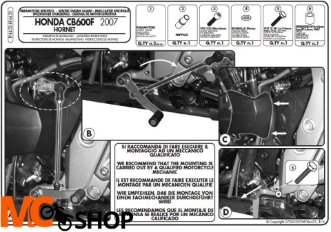 Kappa KN453 Gmole Honda CB600 Hornet
