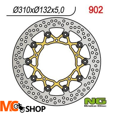 NG TARCZA HAMULCA PRZÓD YAMAHA R6 05-11, R1 07-11, XT 1200 11-12, FZ 8 10-12 NG902