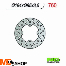 NG TARCZA HAMULCA TYŁ KAWASAKI, SUZUKI RM 80 NG760