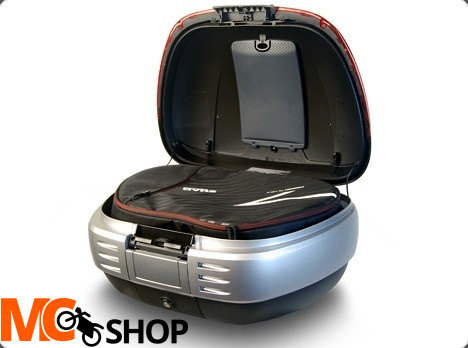 Kufer centralny SHAD SH50 + oparcie - 50 litrów