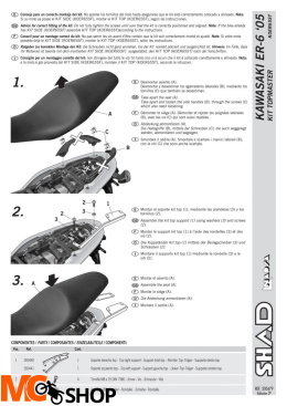 STELAŻ SHAD KSHK0ER65ST KAWASAKI ER6 N-F - 06/08