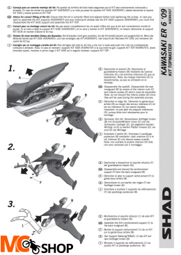 STELAŻ SHAD KSHK0ER69ST KAWASAKI ER6 N-F - 09/11
