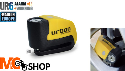 Disclock z alarmem Urban Security UR6 ø6