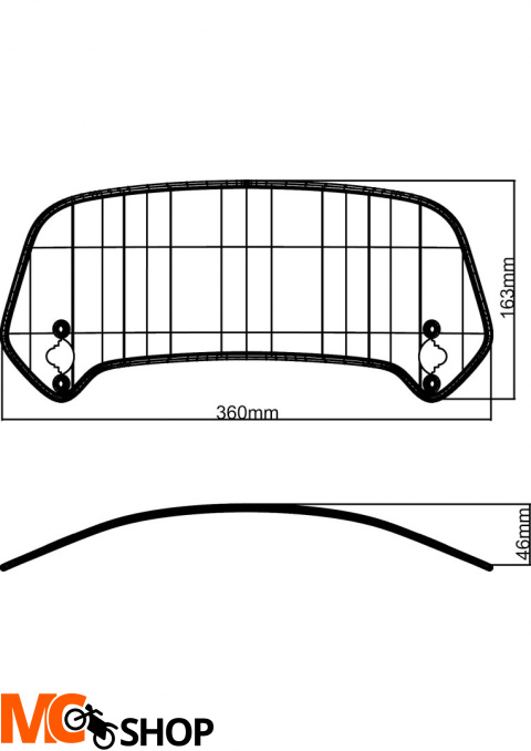 Deflektor MRA do szyb forma TOUR XCTA0