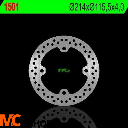 NG1501X TARCZA HAMULCOWA CAN-AM COMMANDER 800/1000 '11-'14, MAVERICK 1000 '13-'14 (241X115,5X4) (4X11,5MM)