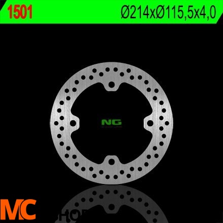 NG1501X TARCZA HAMULCOWA CAN-AM COMMANDER 800/1000 '11-'14, MAVERICK 1000 '13-'14 (241X115,5X4) (4X11,5MM)