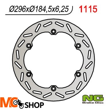 NG1115 TARCZA HAMULCOWA HONDA GL 1500 GOLD WING '88-'00 (296X184X6,3)