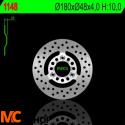 NG1148 TARCZA HAMULCOWA YAMAHA BWS 50/100 '00-'01, XC 125 CYGNUS '00-'03 (180X48X4) (3X8,5MM)