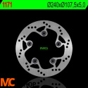 NG1171 TARCZA HAMULCOWA KTM DUKE 690 '08-'15, SUPERMOTO 950/990 '05-'08, SUPERDUKE 690/950/990 (240X107,5X5) (5X8,5MM)