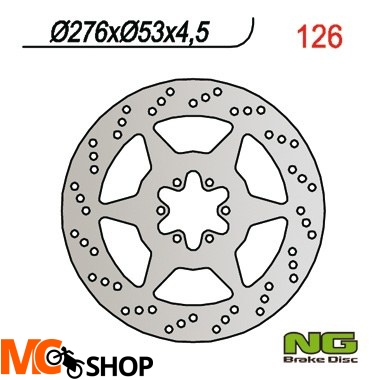 NG126 TARCZA HAMULCOWA HONDA NTV 650 88-97 (276x53x4,5)