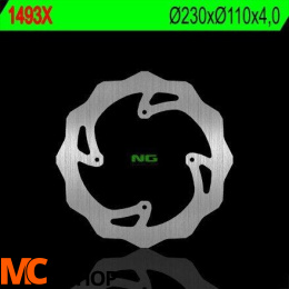 NG1493X TARCZA HAMULCOWA KTM FREERIDE '15 (230X110X4) (4X6,5MM)