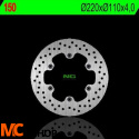 NG150 TARCZA HAMULCOWA KTM 50 EXC '90-'93, MZ 125RT '99-'02 (220X110X4) (6X6,5MM)