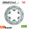NG196 TARCZA HAMULCOWA SUZUKI AN 250/400 (98-02) (260x121x4,5)
