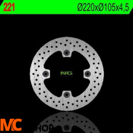 NG221 TARCZA HAMULCOWA HONDA SILVER WING 125/150 '07-'11 (220X105X4,5) (4X10,5MM)