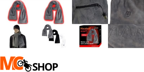 GLOVII GA1G Ogrzewany szalik szary