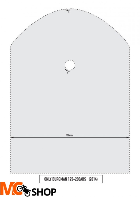 KAPPA KTB3106 OPARCIE PASAŻERA SUZUKI Burgman 125-200 (06-15), ABS
