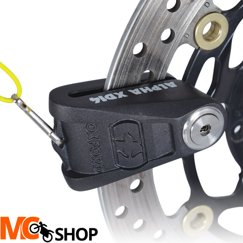 OXFORD BLOKADA TARCZY HAMULCOWEJ ALPHA XD14 TRZPIEŃ 14MM CZARNY