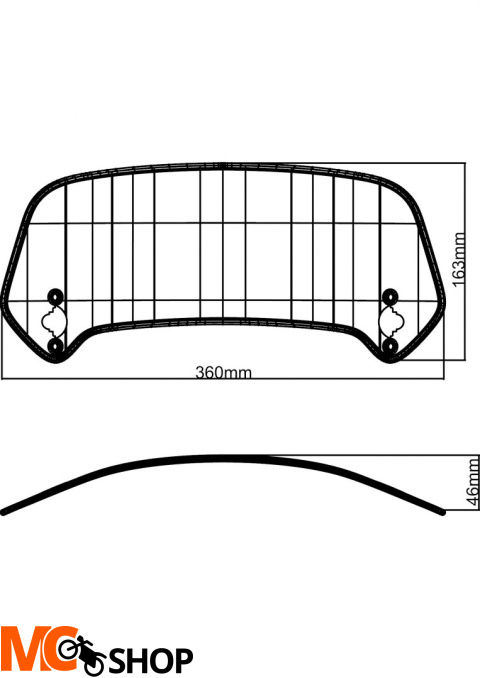 Deflektor MRA do szyb forma TOUR XCTA0