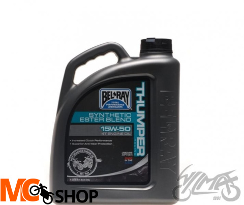 OLEJ BEL-RAY THUMPER R PÓŁSYN.EST.BL 4T 15W-50 4L