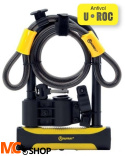 Zestaw zapięcie U-LOCK U-ROC z linką AUVRAY - 180 x 245 mm, średnica bolca 14 mm, średnica linki 12