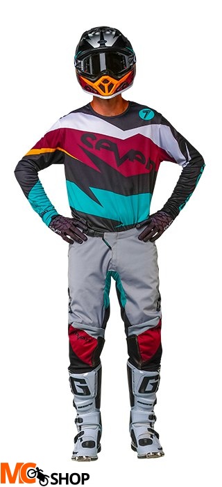 KOSZULKA SEVEN ANNEX IGNITE BLACK/MAROON 2018