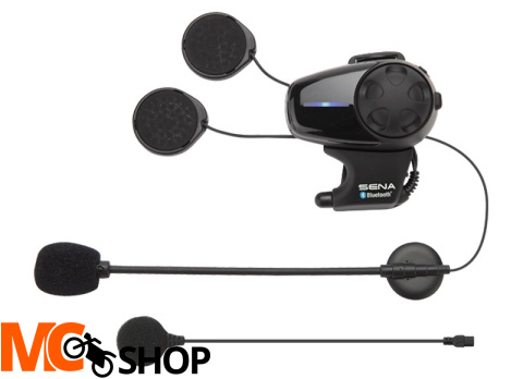 SENA SMH10-11 INTERCOM MOTOCYKLOWY BLUETOOTH 3.0 DO 900M Z UNIWERSALNYM ZESTAWEM MIKROFONÓW ( 1 ZESTAW )