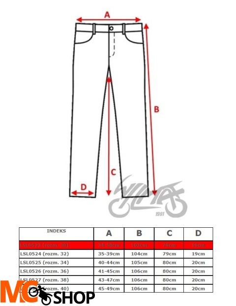 SPODNIE LEOSHI FASTER JEANS BLUE