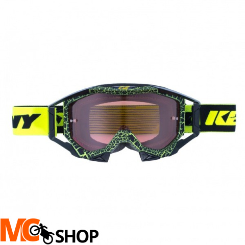 KENNY GOGLE TITANIUM GRANIT NEON YELLOW