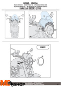 GIVI A4124A MOCOWANIE SZYBY A200/A210 KAWASAKI Z900 RS