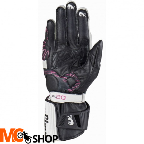 FURYGAN RĘKAWICE MOTO RG20 LADY BLACK/PINK/WHITE