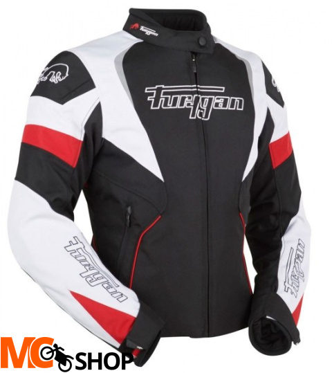 FURYGAN KURTKA MOTOCYKLOWA DAMSKA TEKST XENIA RED