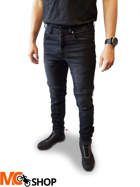 OZONE SPODNIE MOTO JEANS HORNET II WASHED BLACK