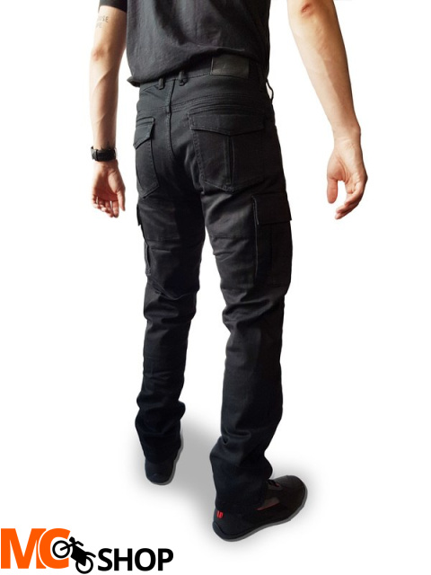 OZONE SPODNIE MOTOCYKLOWE JEANS SHADOW II BLACK