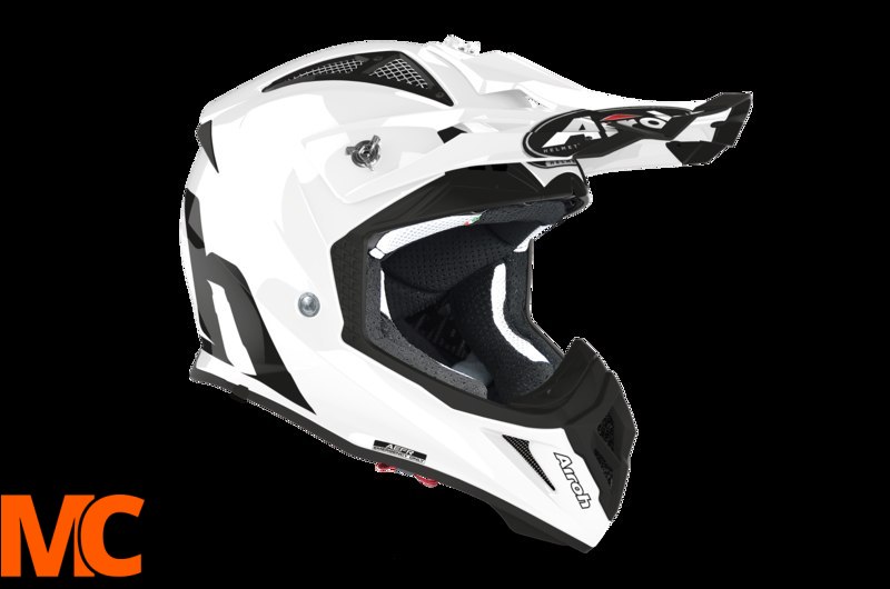 AIROH KASK OFF-ROAD AVIATOR ACE COLOR WHITE GLOSS