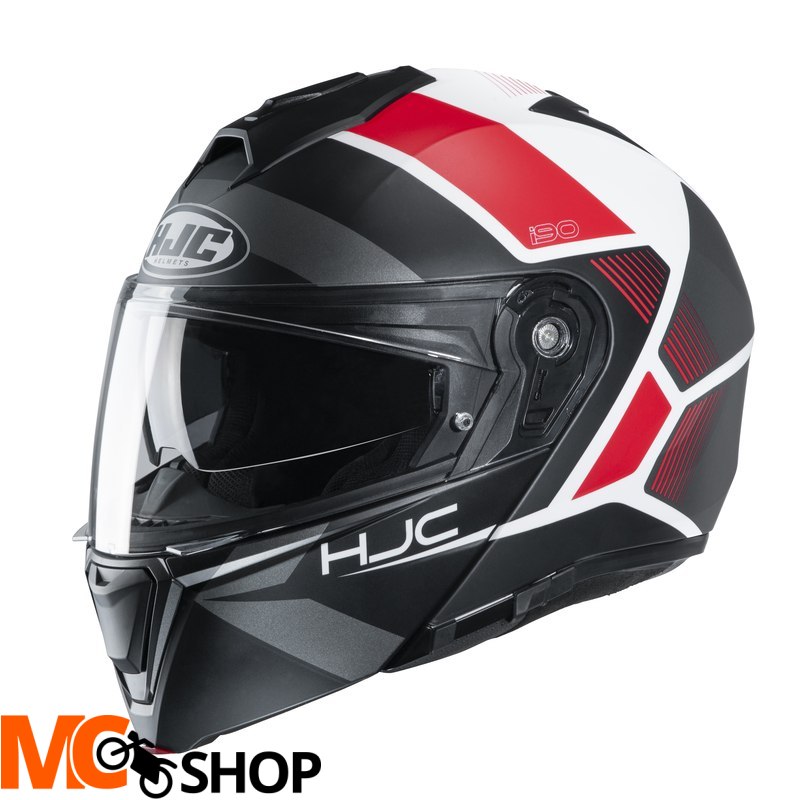 HJC KASK SYSTEMOWY I90 HOLLEN BLACK/WHITE/RED