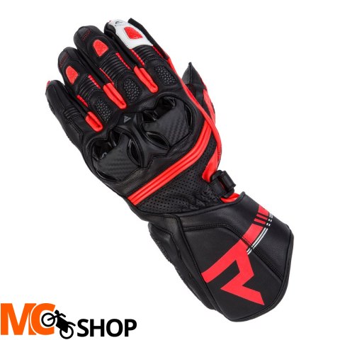REBELHORN RĘKAWICE SKÓRZANE ST LONG BLACK/G/FLO R
