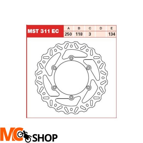 TRW Tarcza hamulcowa TRW MST311EC Suzuki RM125 250
