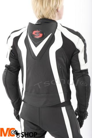 TSCHUL KOMBINEZON SKÓRZANY 727 WHITE/BLACK