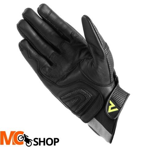 REBELHORN RĘKAWICE SKÓRZANE PATROL SHORT BLACK/GRE