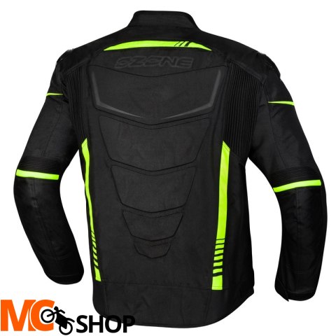 OZONE KURTKA TEKSTYLNA PULSE BLACK/FLO YELLOW