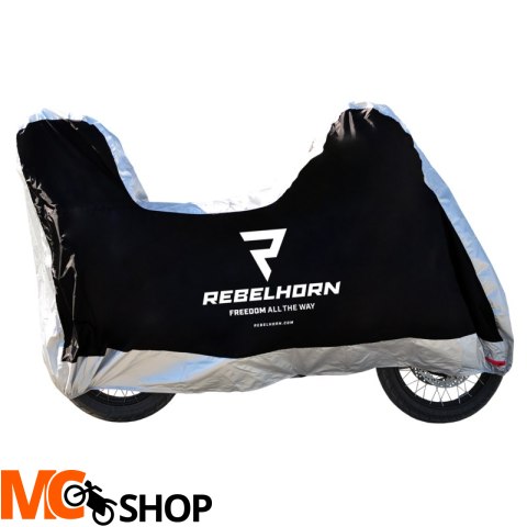 REBELHORN POKROWIEC NA MOTOCYKL COVER II BLACK/SIL