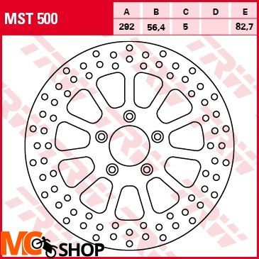 TRW LUCAS MST500 TARCZA HAMULCOWA PRZÓD HARLEY DAV