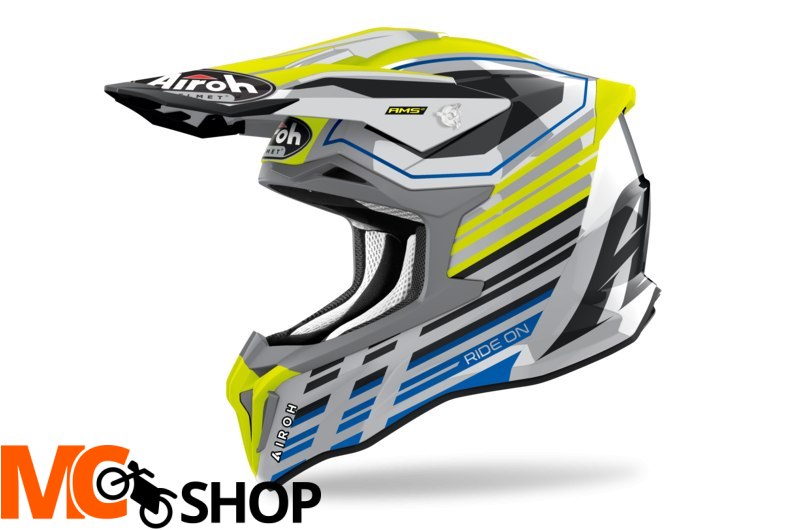 AIROH KASK OFF-ROAD STRYCKER SHADED YELLOW GLOSS