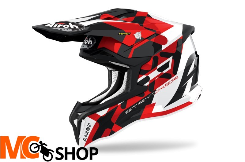 AIROH KASK OFF-ROAD STRYCKER RED GLOSS